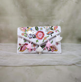 White Multi Flower Bag
